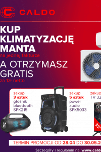 Majówka z MANTĄ – Zyskaj nagrody za zakupy w CALDO!