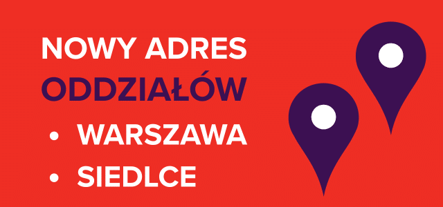 UWAGA! ZMIANA ADRESÓW ODDZIAŁÓW